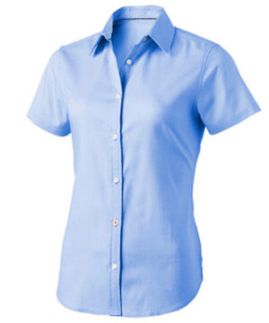 Camisa Oxford Manga Corta Mujer